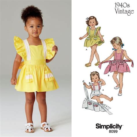 Image Result For Simplicity 8099 Childrens Clothing Patterns Baby