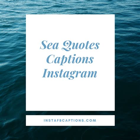 Instafbcaptions Sea Pics Instagram Captions For