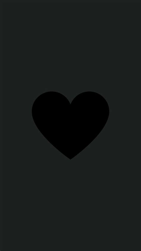 A Black Heart On A Dark Background