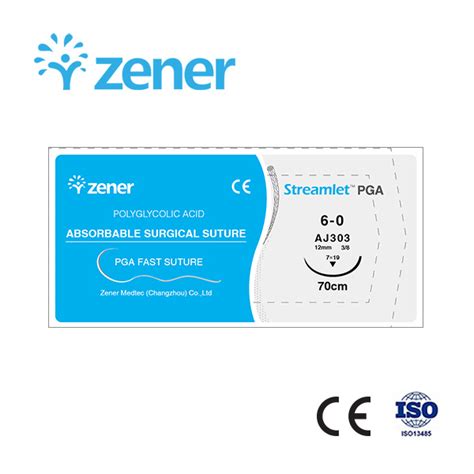 Absorbable Surgical Suture Pga Fast Absorbing Suture Polyglycolic