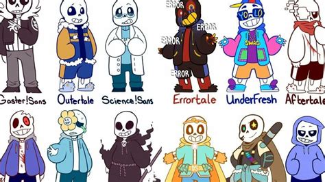 Live All Undertale Aus Sans Versions Drawing Youtube