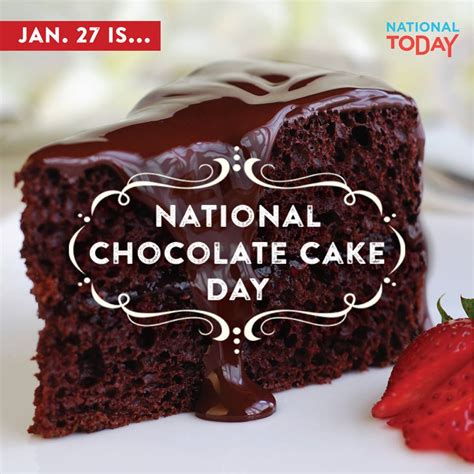 Happy national chocolate cake day is one of the most popular celebrations in the united states and all over the world. Check out National Today - a Fun Viral Holiday Website! #NationalToday #ad