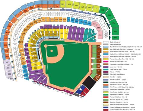 Dodger Stadium Seating Chart With Seat Numbers 野球場 野球