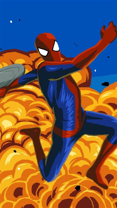 Spiderman Vs Rhino Fight Artwork 720x1280 Wallpaper Spiderman