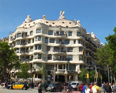Casa mila barcelona was declared a unesco world heritage site in 1984, following which serious restoration efforts were taken to restore it to its former glory. File:Barcelona Casa Mila 001.jpg - Wikimedia Commons