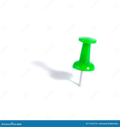 Green Push Pin Royalty Free Stock Image Image 11916776