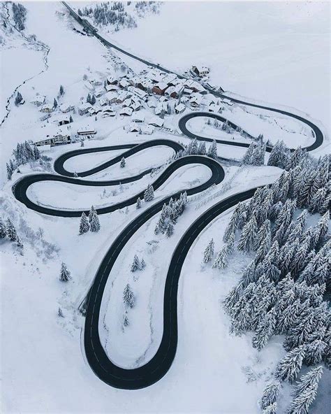 Beautiful Photos On Instagram ~ Beautiful Winding Winter Roada Tyrol