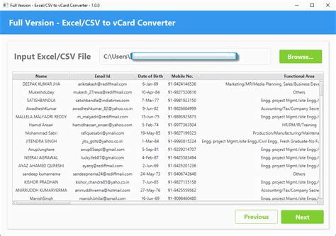 Excel To Vcard Converter To Convert Xlsx Contacts To Vcf File