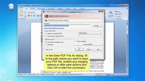 We also delete the word and pdf files after you have downloaded the pdf. How to convert Word 2007 files to PDF - YouTube