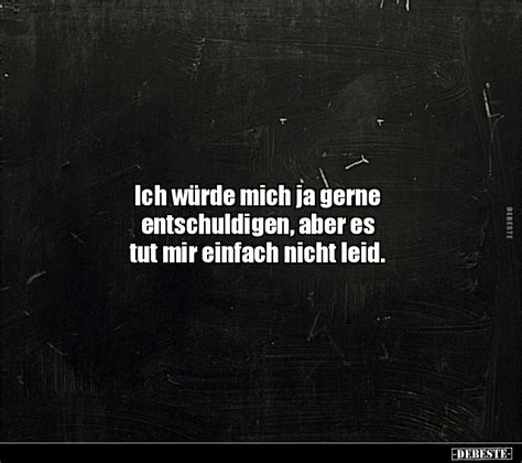 Ich Würde Mich Ja Gerne Entschuldigen Aber Es Tut Mir Einfach Nicht Leid Debestede