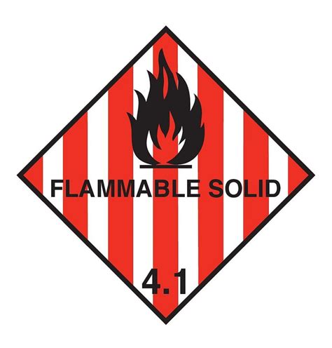 Flammable Solid 4 1 Labels Limpet Labels