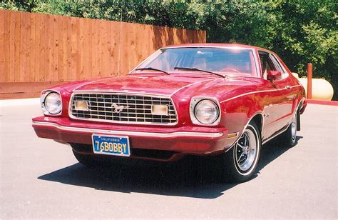 Dark Red 1975 Ford Mustang Ii Coupe