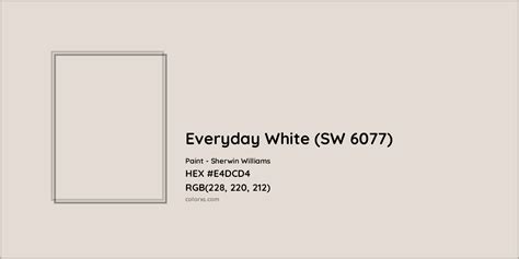 Sherwin Williams Everyday White Sw 6077 Paint Color Codes Similar