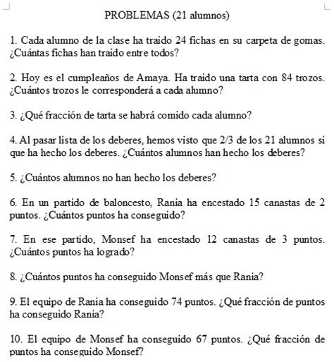 Cervantes 4t Primària Problemes Matemàtiques