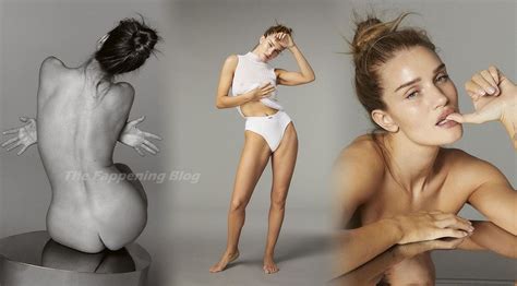 Rosie Huntington Whiteley Nude Sexy Elle Magazine Photos