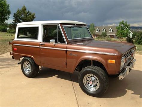 Purchase Used 1975 Ford Bronco Ranger Sport Utility 2 Door 50l From