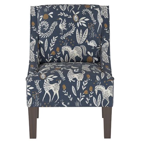 Animal print liam 30.5'' wide barrel chair. Hudson Swoop Arm Chair Blue Animal Print - Threshold ...