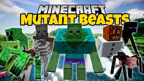 Mutant Beasts I Mutantes En Minecraft I Mod Para Minecraft Youtube