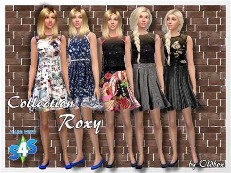 Roxy Collection By Oldbox At — Select A Sims 4 Female Clothes