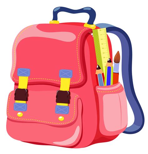 Clipart Cartoon School Bag Clip Art Library