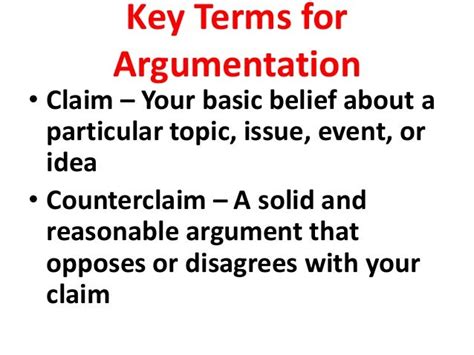 Argument Lesson Pp