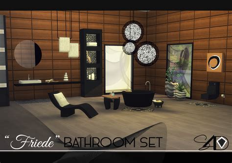 Sims 4 Ccs The Best Friede Bathroom Set By Daer0n