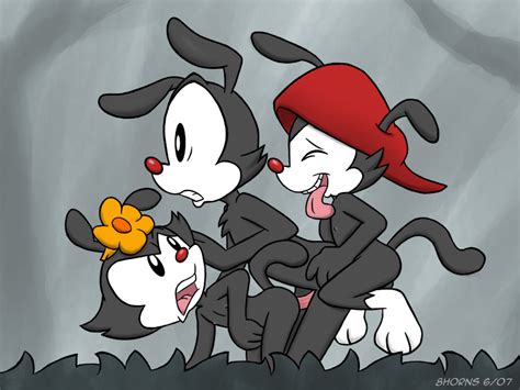 rule 34 2007 8horns animaniacs dot warner flower from behind position incest sex trio wakko