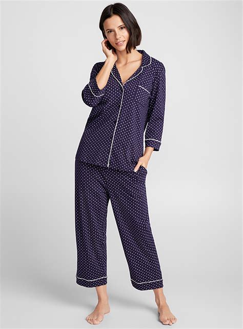 Lensemble Pyjama Micromotif Miiyu Pyjamas Vêtements De Nuit Et De
