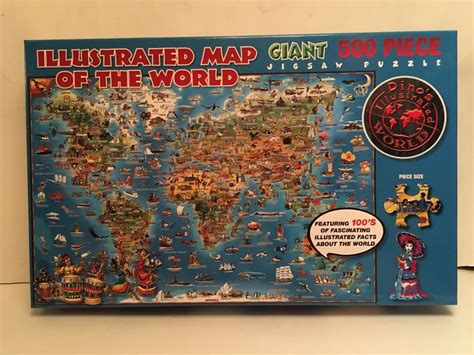 Target.com has been visited by 1m+ users in the past month Illustrated Map Of The World | Giant Jigsaw Puzzle 500 ...