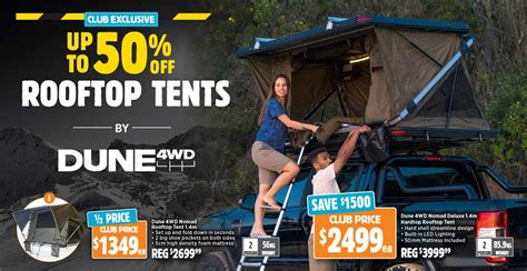 Dune 4wd Nomad Deluxe Hardtop Rooftop Tent Offer At Anaconda