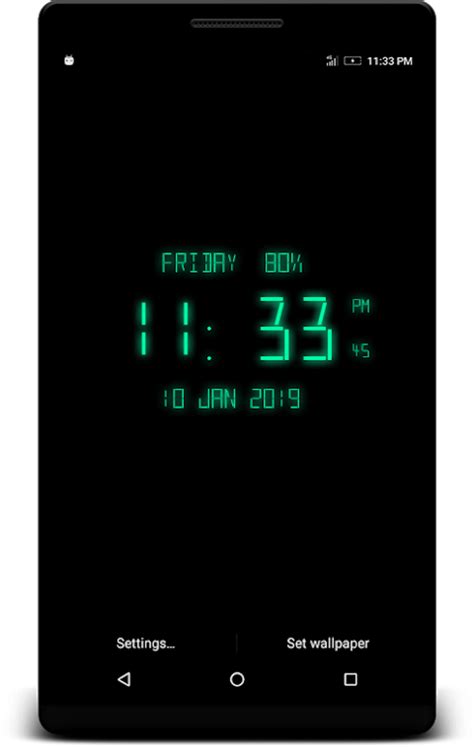Led Digital Clock Live Wallpaper Apk لنظام Android تنزيل