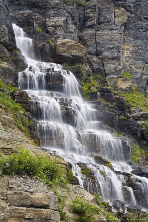Waterfall Near Logan Pass Glacier National Park Kalispell Montana