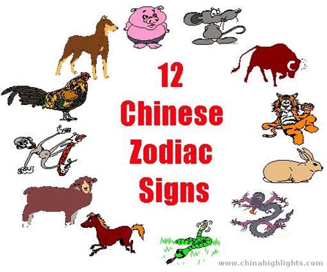 Chinese zodiac signs and chinese animal years. Twelve Chinese Zodiac Signs | mybestfengshui.com