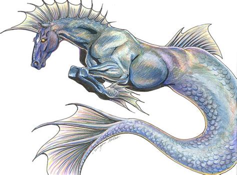 Hippocampus By Diana Cervantes Mythical Creatures Creature Art