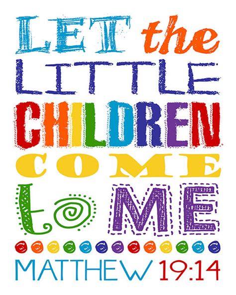 Let The Little Children Come To Me Matthew 1914 Childrens Etsy