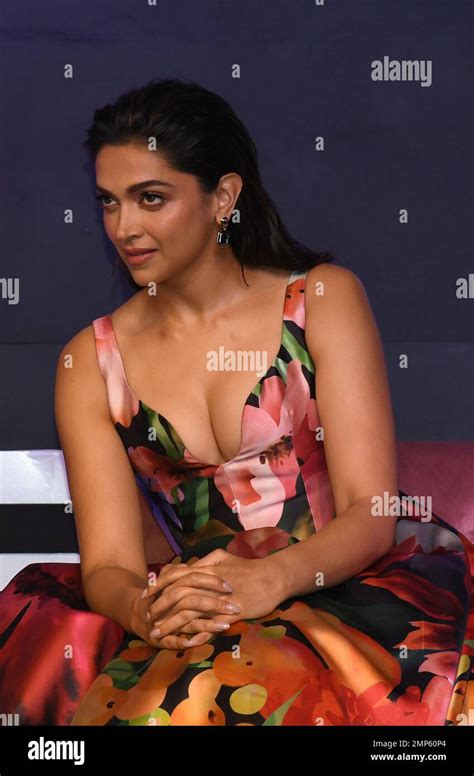 bollywood actress deepika padukone looks on during the success press conference of her newly