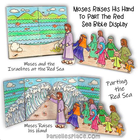 Moses Crossing The Red Sea Printable Craft