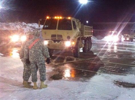 Massachusetts Deploys About 500 Guard Members To Clear Snow National