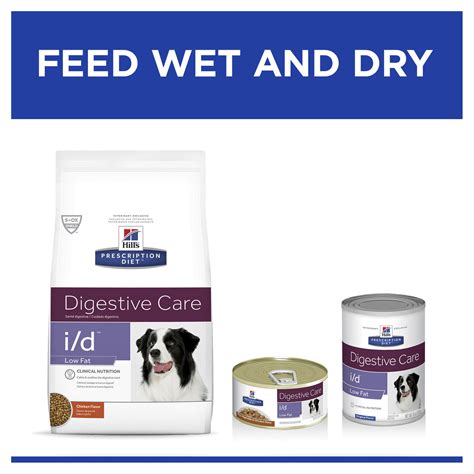 For instance, it contains chicken, fish and meat, omega 3 and omega 6 fatty acids. Hills Prescription Diet Canine I/D Low Fat GI Restore Wet ...