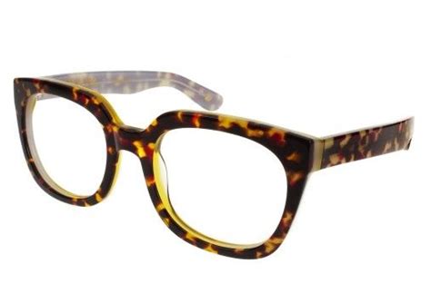 Ritzy Eyeglasses Oversized Square Frame In Golden Bark Tortoise Vint