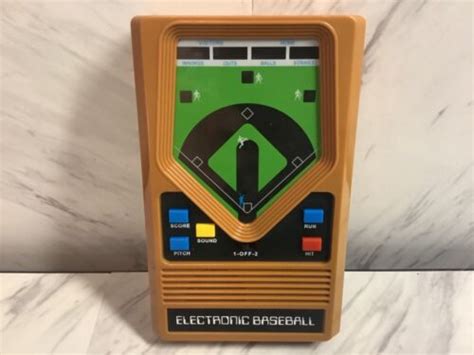 Vintage Mattel Electronic Handheld Baseball Game Ebay