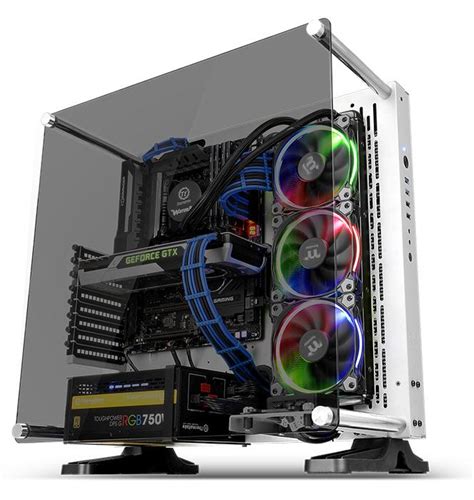 Gabinete Gamer Thermaltake Core P3 Vidrio Templado Snow Edition ATX