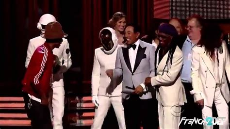 It was released as the fifth single from their 2001 album discovery. Daft Punk real face at the Grammy Awards 2014 - YouTube