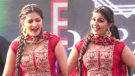 Haryanvi Dancer Sapna Choudhary Rocked The Stage In A Red Suit New Times Of India