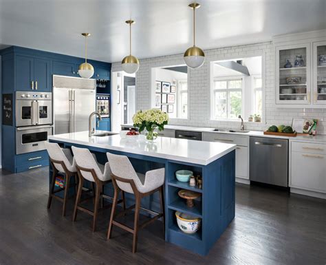 Blue Kitchen Ideas Cabinets Walls And Counters