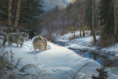 Pin By Jacques Le Morot On Winter Shadow Painting Wolf Painting