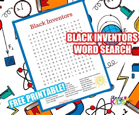 Free Printable Black Inventors Word Search Puzzle Laptrinhx News