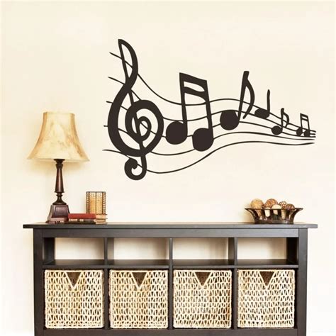 Buy 2015 Fashion Music Vinyl Wall Decal Musical Notes