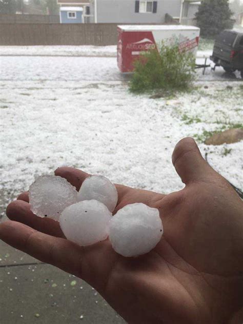 Large Hail Storm Causes Damage In Castle Rock Mountainwave Weather