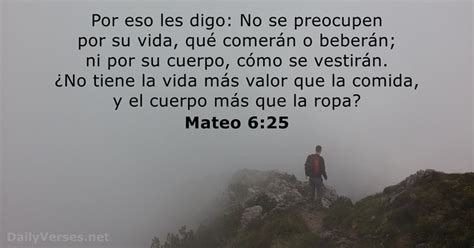 Mateo 625 Versículo De La Biblia